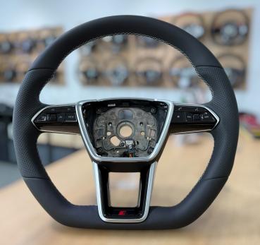 Lenkrad neu bezogen, passend für Audi A6, S6, RS6, A7, S7, RS7, Q8, SQ8 und e-tron GT, Design A667
